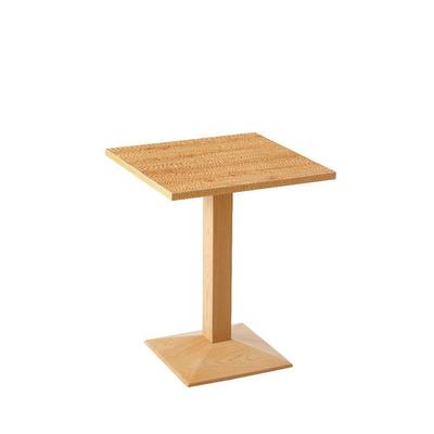 北欧のシンプルな設計の屋外の家具の木の鉄棒表60*60*75cm